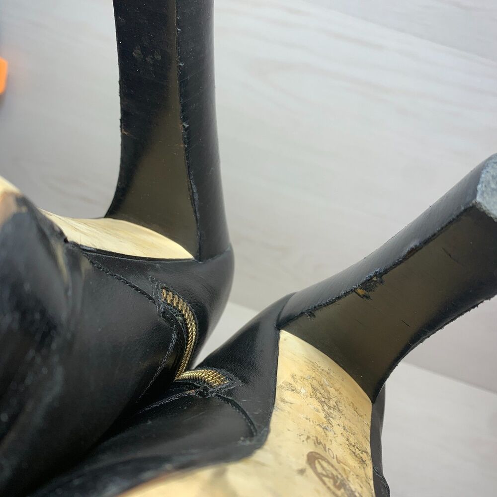 Michael Kors Lesly High-Heel Platform Tall Boots Women's Size 10M Black Leather - Picture 7 of 16